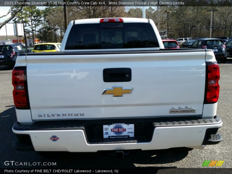 White Diamond Tricoat / High Country Saddle 2015 Chevrolet Silverado 1500 High Country Crew Cab 4x4