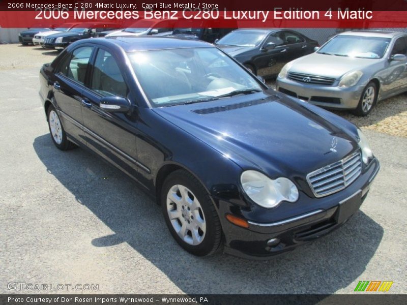 Capri Blue Metallic / Stone 2006 Mercedes-Benz C 280 4Matic Luxury