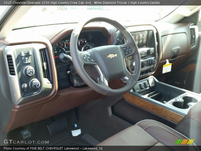 White Diamond Tricoat / High Country Saddle 2015 Chevrolet Silverado 1500 High Country Crew Cab 4x4