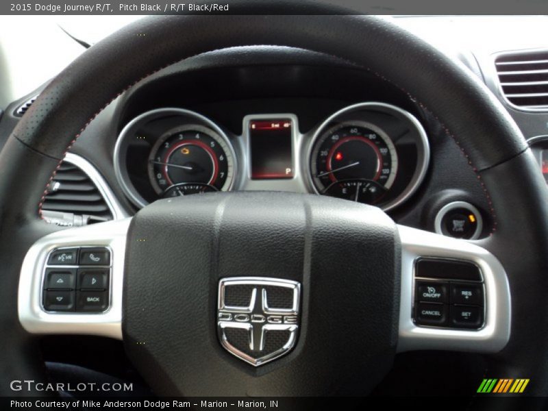 Pitch Black / R/T Black/Red 2015 Dodge Journey R/T