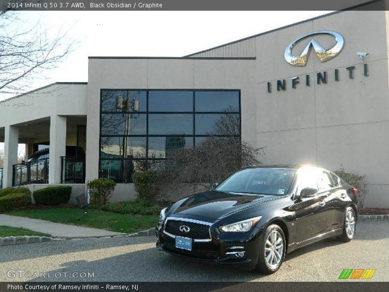 Black Obsidian / Graphite 2014 Infiniti Q 50 3.7 AWD