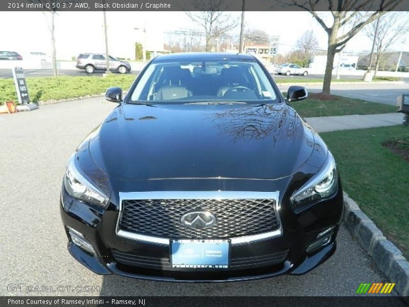 Black Obsidian / Graphite 2014 Infiniti Q 50 3.7 AWD