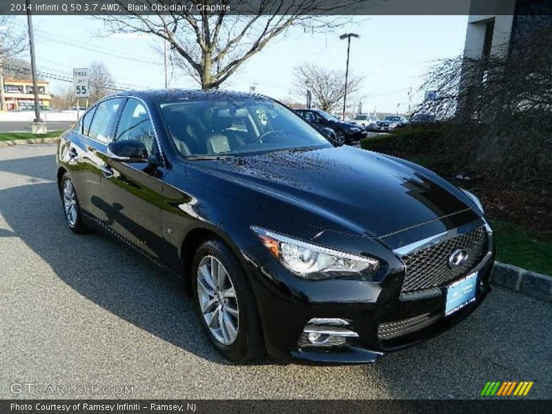 Black Obsidian / Graphite 2014 Infiniti Q 50 3.7 AWD