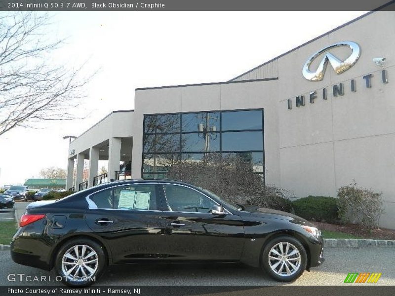 Black Obsidian / Graphite 2014 Infiniti Q 50 3.7 AWD