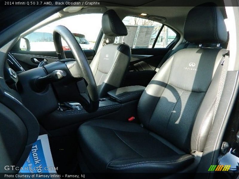 Black Obsidian / Graphite 2014 Infiniti Q 50 3.7 AWD
