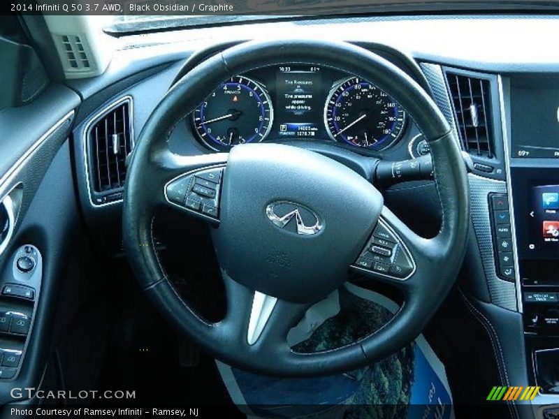 Black Obsidian / Graphite 2014 Infiniti Q 50 3.7 AWD