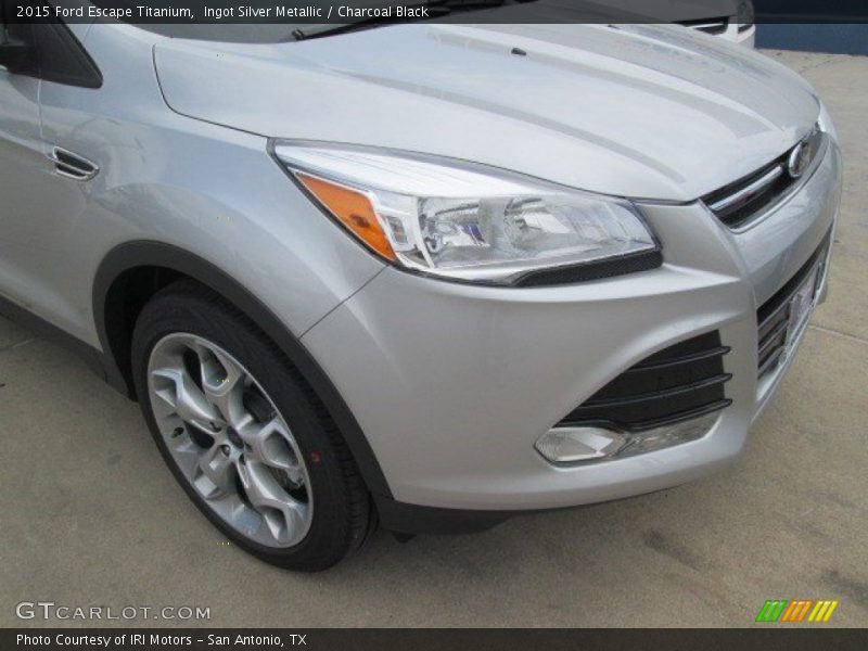 Ingot Silver Metallic / Charcoal Black 2015 Ford Escape Titanium