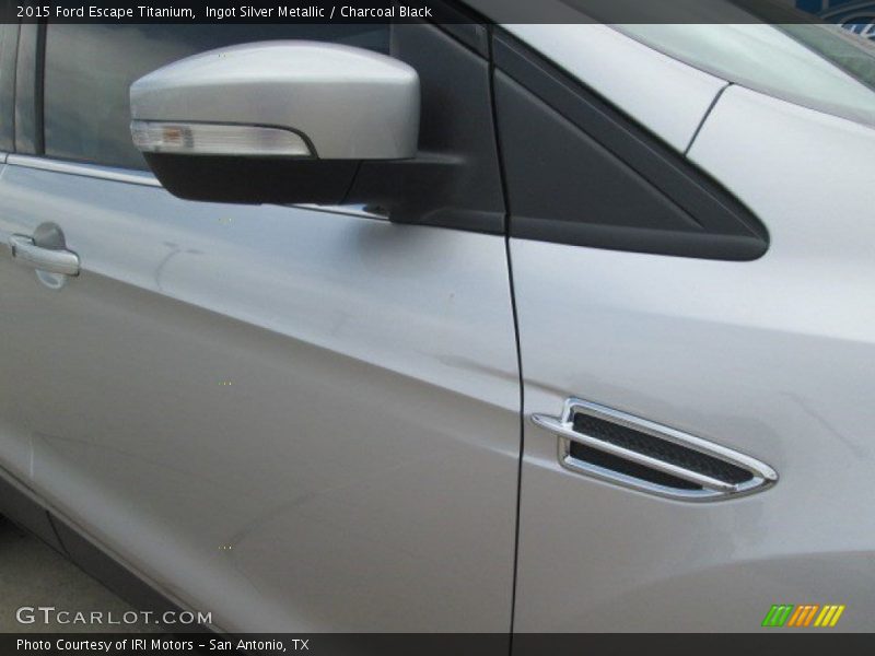Ingot Silver Metallic / Charcoal Black 2015 Ford Escape Titanium