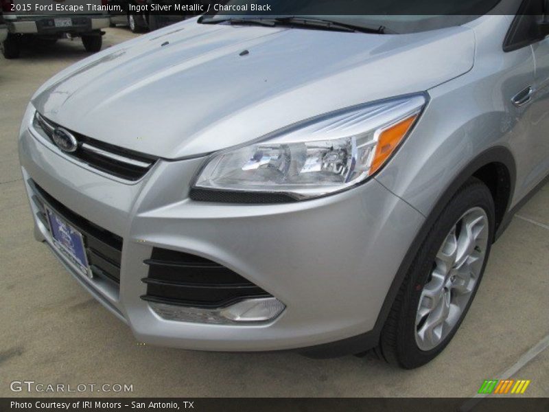 Ingot Silver Metallic / Charcoal Black 2015 Ford Escape Titanium