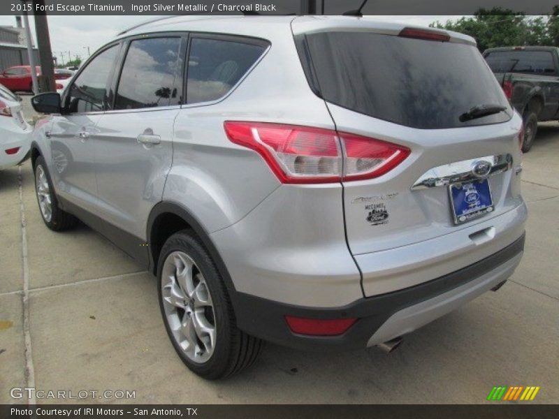 Ingot Silver Metallic / Charcoal Black 2015 Ford Escape Titanium