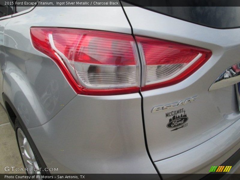 Ingot Silver Metallic / Charcoal Black 2015 Ford Escape Titanium