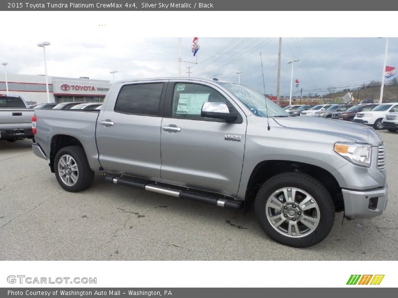 Silver Sky Metallic / Black 2015 Toyota Tundra Platinum CrewMax 4x4