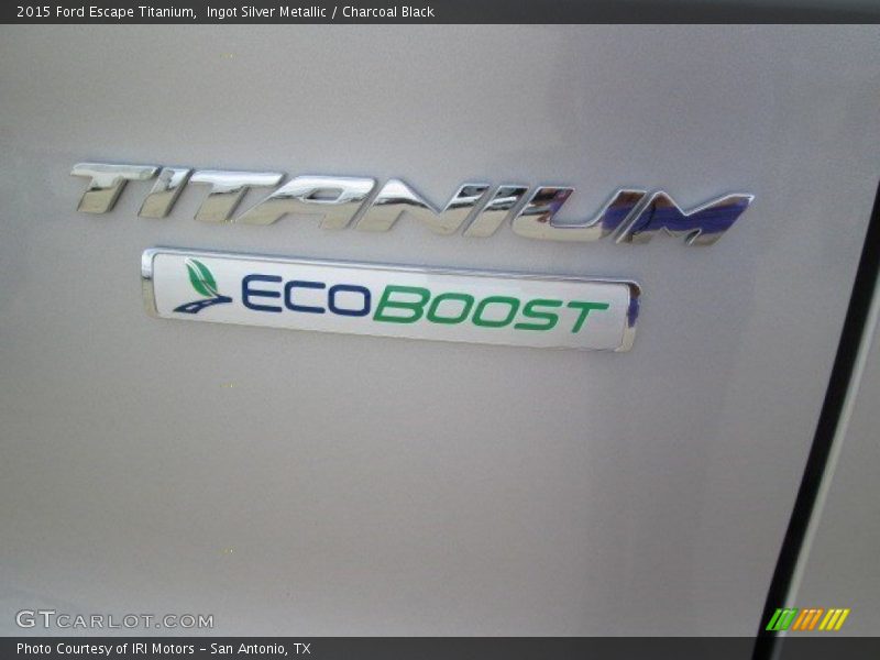 Ingot Silver Metallic / Charcoal Black 2015 Ford Escape Titanium