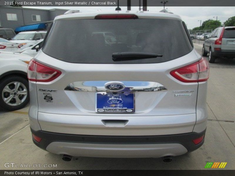 Ingot Silver Metallic / Charcoal Black 2015 Ford Escape Titanium