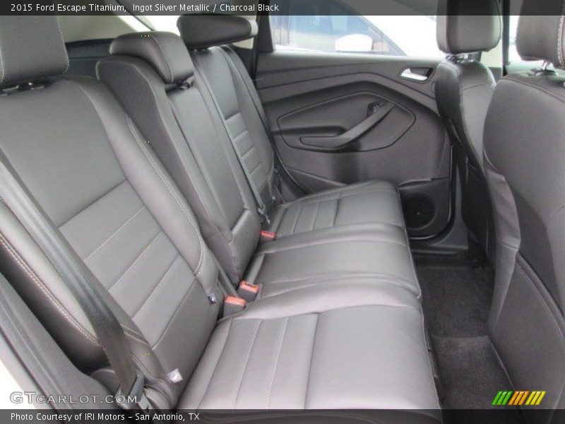 Ingot Silver Metallic / Charcoal Black 2015 Ford Escape Titanium