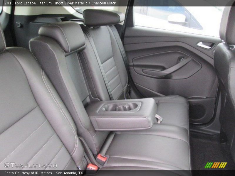 Ingot Silver Metallic / Charcoal Black 2015 Ford Escape Titanium