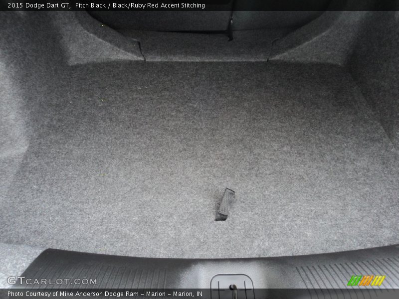 Pitch Black / Black/Ruby Red Accent Stitching 2015 Dodge Dart GT