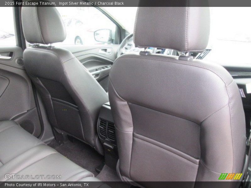 Ingot Silver Metallic / Charcoal Black 2015 Ford Escape Titanium