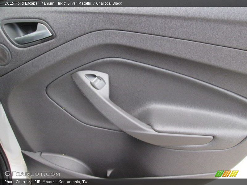 Ingot Silver Metallic / Charcoal Black 2015 Ford Escape Titanium