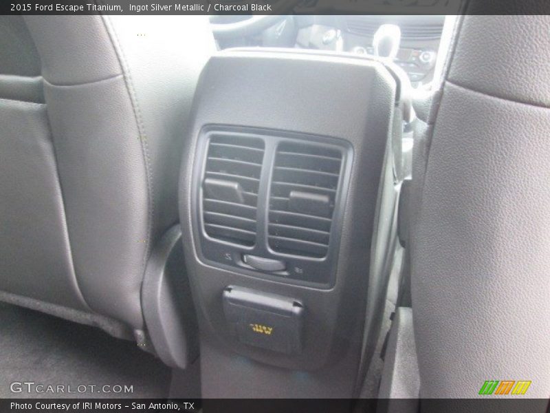 Ingot Silver Metallic / Charcoal Black 2015 Ford Escape Titanium