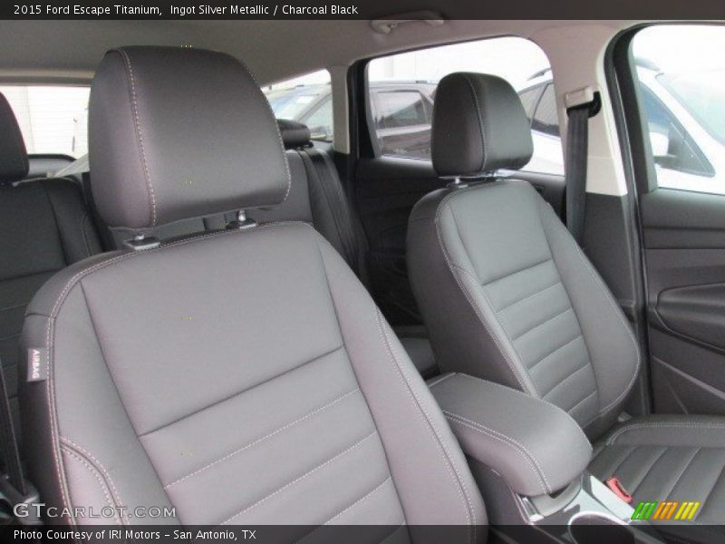 Ingot Silver Metallic / Charcoal Black 2015 Ford Escape Titanium