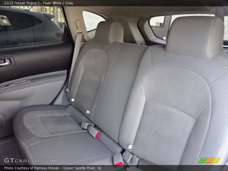Pearl White / Gray 2013 Nissan Rogue S