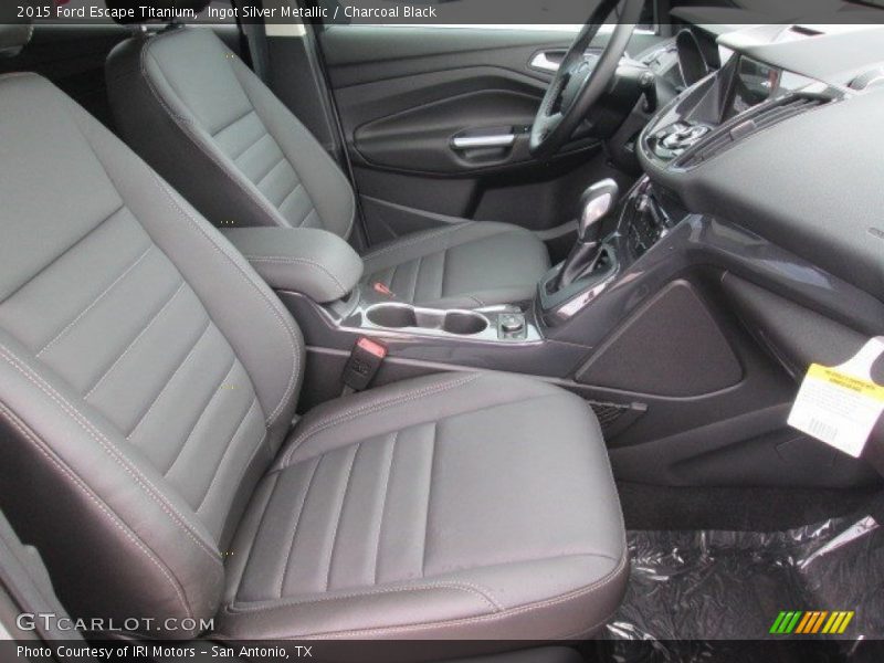 Ingot Silver Metallic / Charcoal Black 2015 Ford Escape Titanium