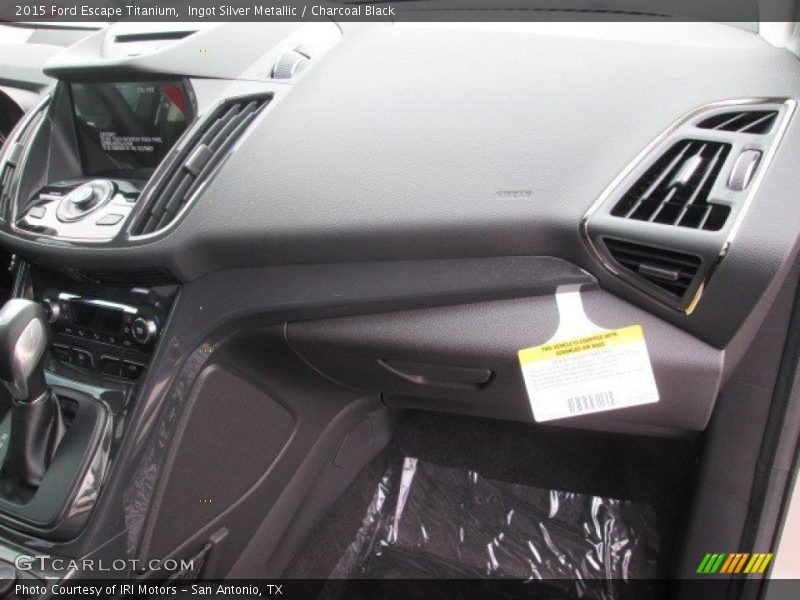 Ingot Silver Metallic / Charcoal Black 2015 Ford Escape Titanium