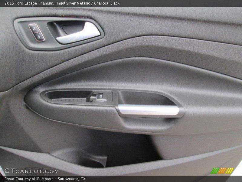 Ingot Silver Metallic / Charcoal Black 2015 Ford Escape Titanium
