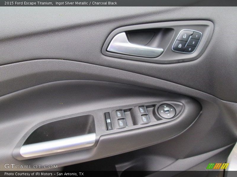 Ingot Silver Metallic / Charcoal Black 2015 Ford Escape Titanium