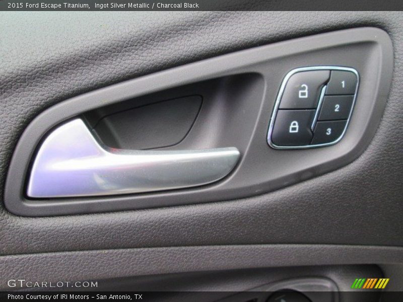 Ingot Silver Metallic / Charcoal Black 2015 Ford Escape Titanium