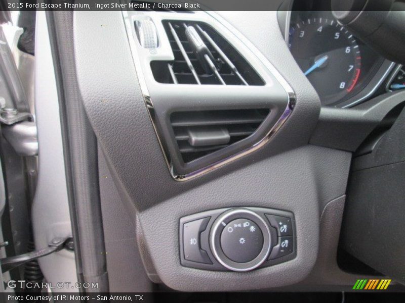 Ingot Silver Metallic / Charcoal Black 2015 Ford Escape Titanium