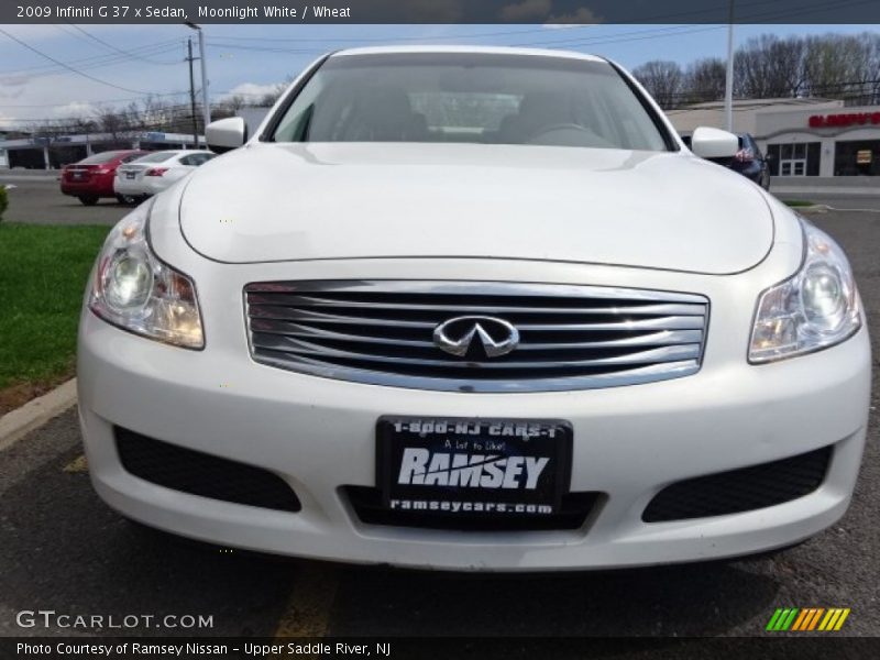 Moonlight White / Wheat 2009 Infiniti G 37 x Sedan