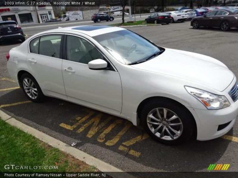 Moonlight White / Wheat 2009 Infiniti G 37 x Sedan