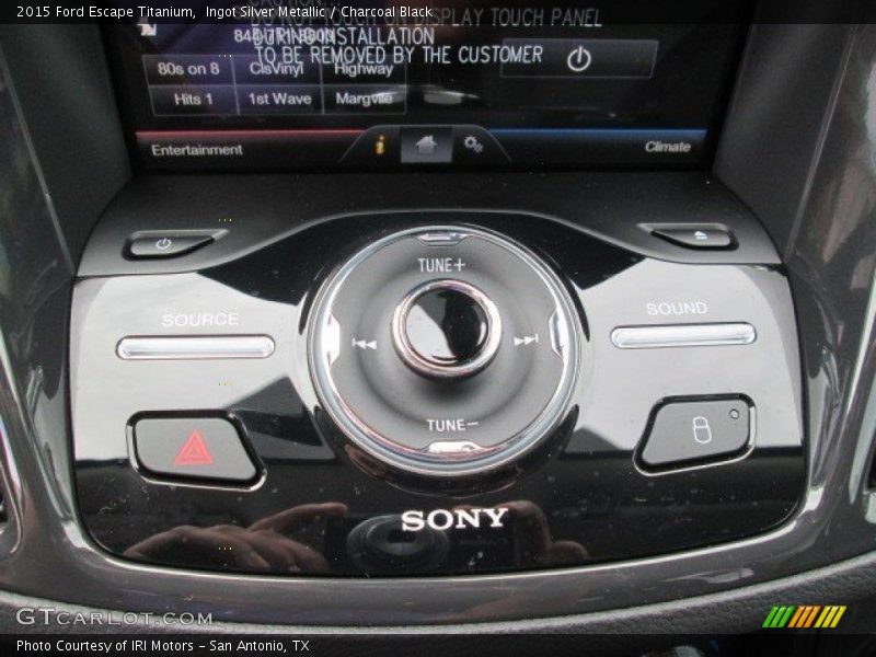 Ingot Silver Metallic / Charcoal Black 2015 Ford Escape Titanium