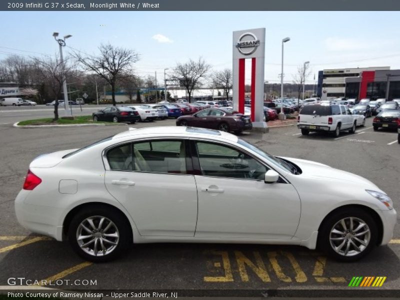 Moonlight White / Wheat 2009 Infiniti G 37 x Sedan