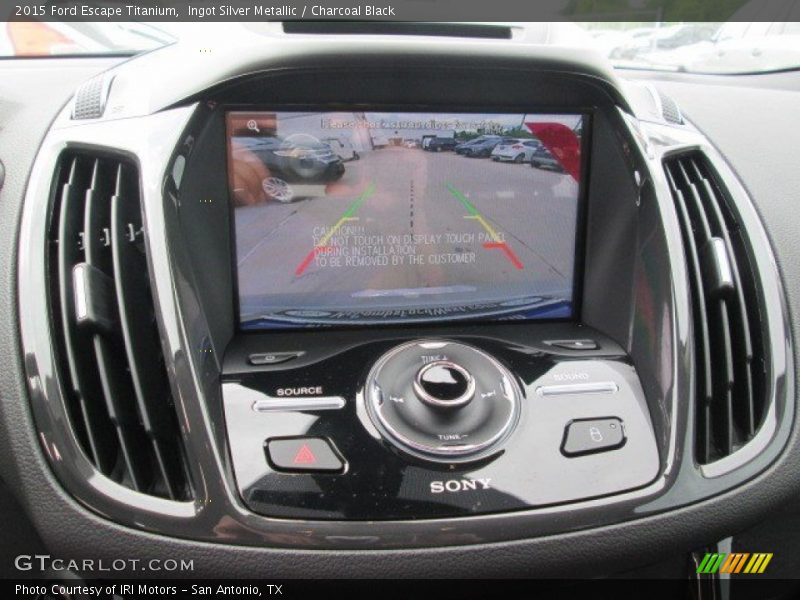 Ingot Silver Metallic / Charcoal Black 2015 Ford Escape Titanium