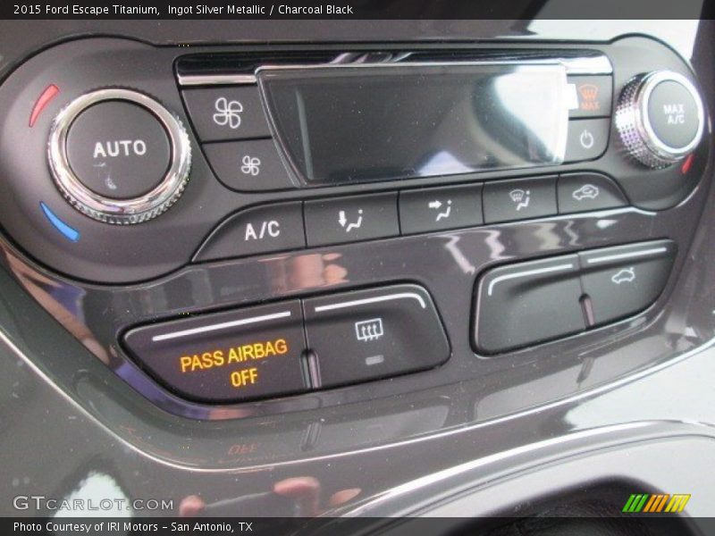 Ingot Silver Metallic / Charcoal Black 2015 Ford Escape Titanium