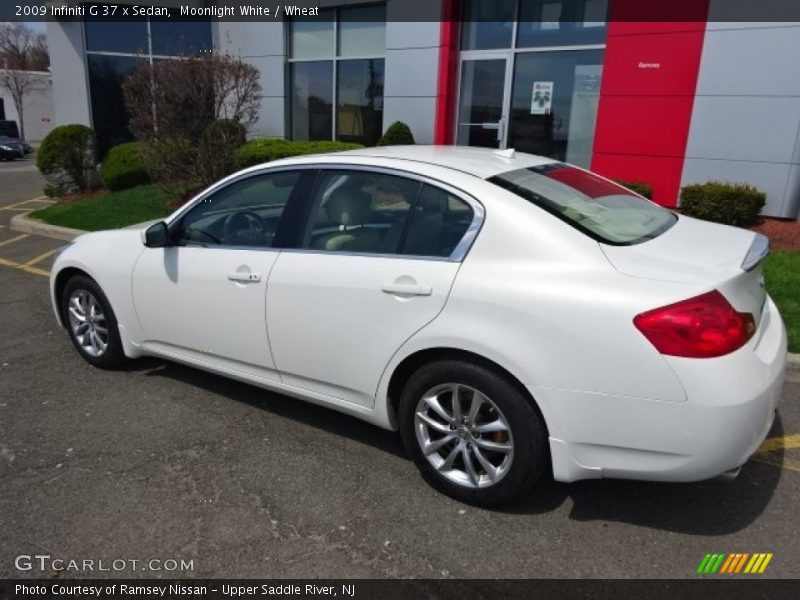 Moonlight White / Wheat 2009 Infiniti G 37 x Sedan