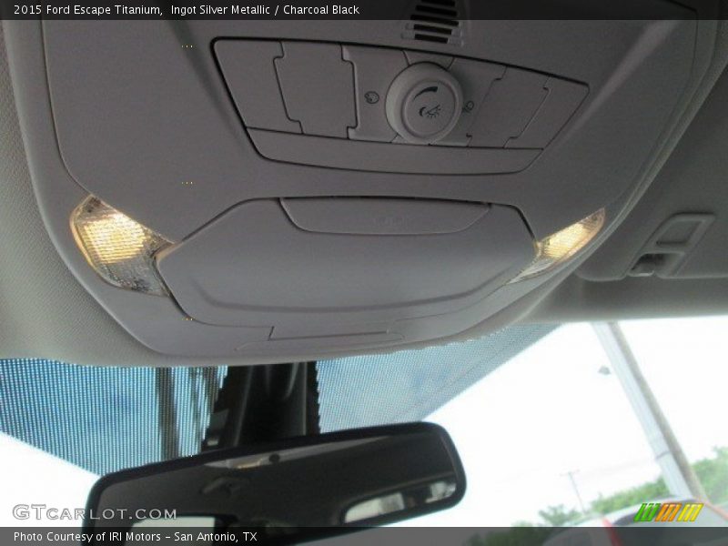 Ingot Silver Metallic / Charcoal Black 2015 Ford Escape Titanium