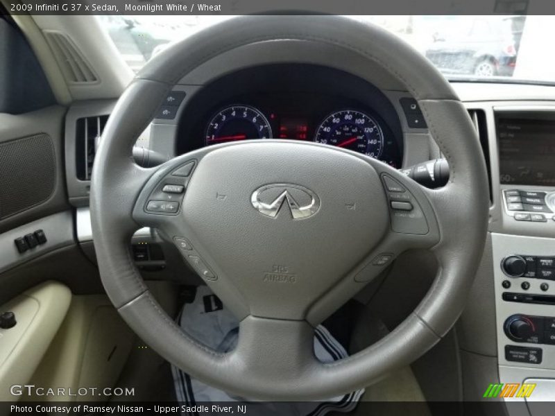 Moonlight White / Wheat 2009 Infiniti G 37 x Sedan