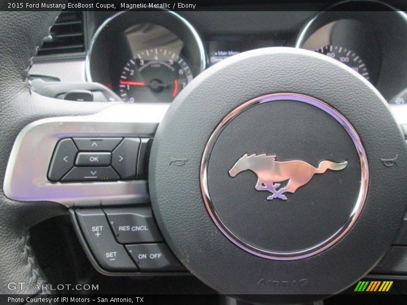 Magnetic Metallic / Ebony 2015 Ford Mustang EcoBoost Coupe