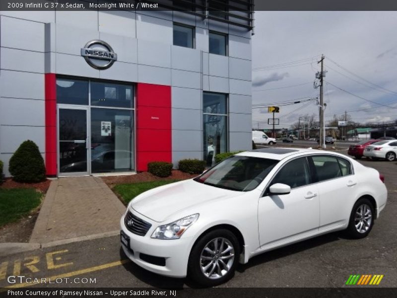 Moonlight White / Wheat 2009 Infiniti G 37 x Sedan