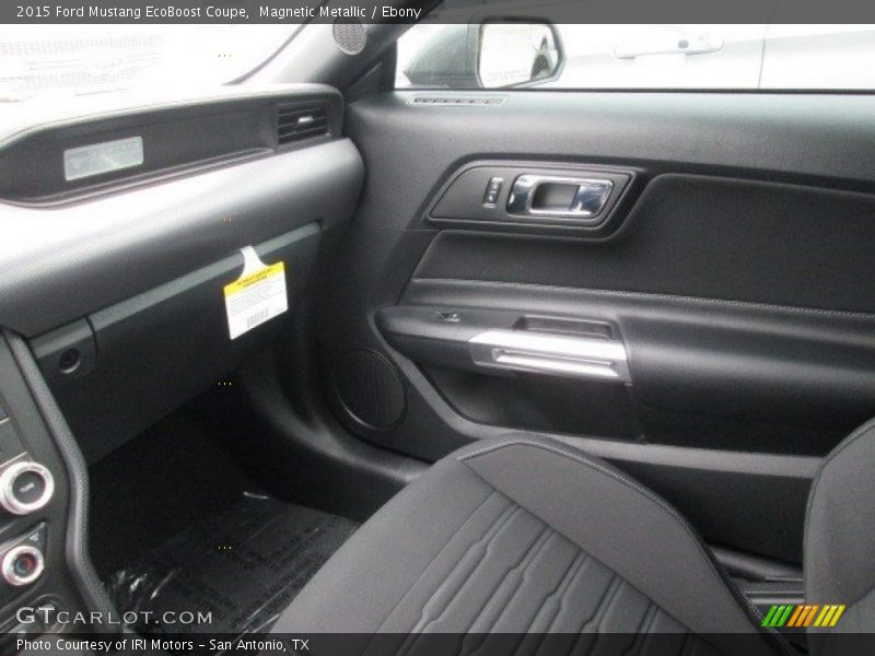Magnetic Metallic / Ebony 2015 Ford Mustang EcoBoost Coupe