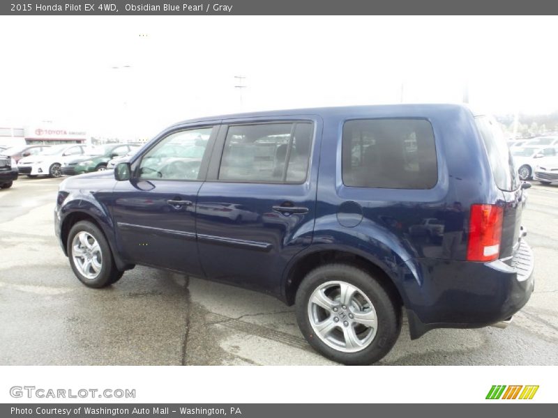 Obsidian Blue Pearl / Gray 2015 Honda Pilot EX 4WD