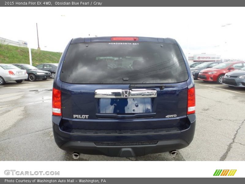 Obsidian Blue Pearl / Gray 2015 Honda Pilot EX 4WD