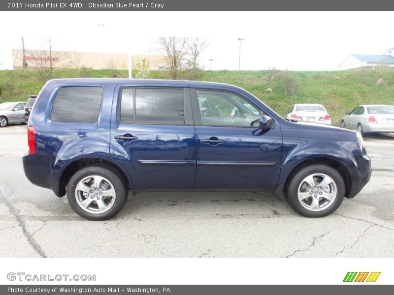 Obsidian Blue Pearl / Gray 2015 Honda Pilot EX 4WD