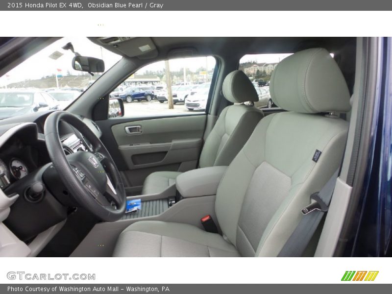 Obsidian Blue Pearl / Gray 2015 Honda Pilot EX 4WD
