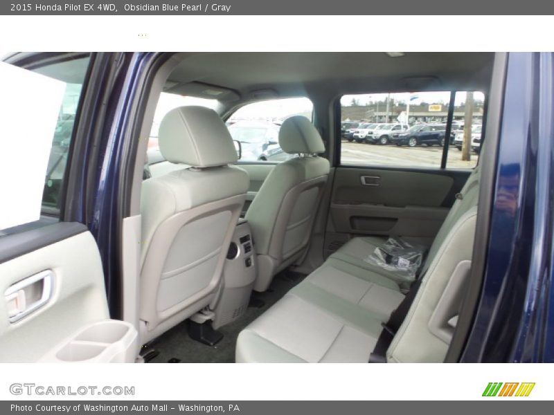 Obsidian Blue Pearl / Gray 2015 Honda Pilot EX 4WD