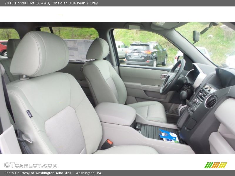 Obsidian Blue Pearl / Gray 2015 Honda Pilot EX 4WD